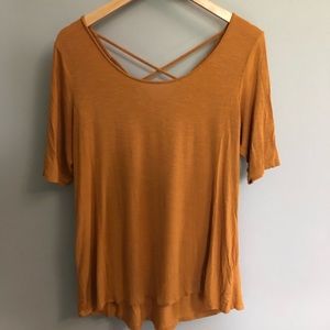 Maurice’s gold 3/4 sleeve top